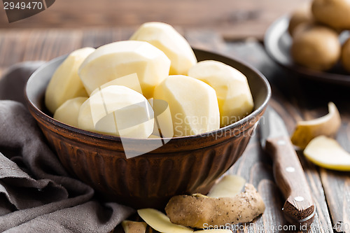 Image of Peeled potatoes