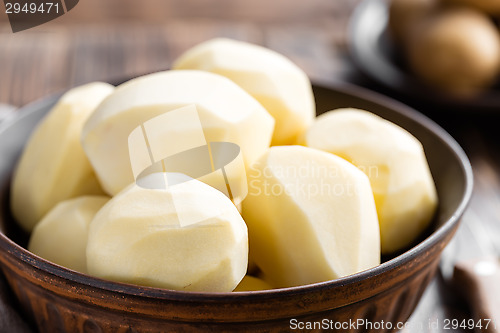 Image of Peeled potatoes