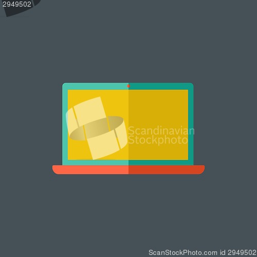 Image of Laptop Flat Icon