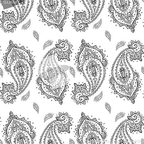 Image of Seamless Paisley background.