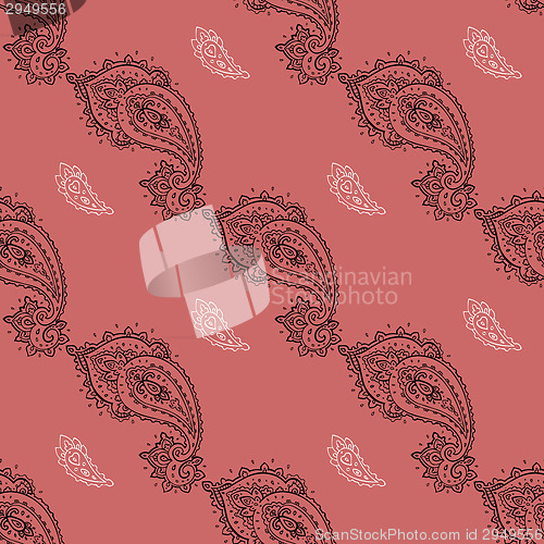 Image of Seamless Paisley background.