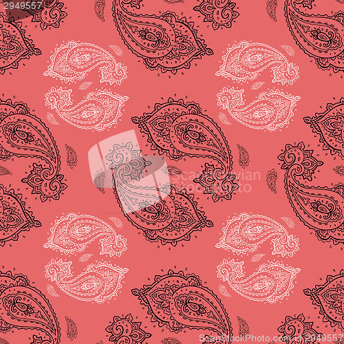Image of Seamless Paisley pattern.