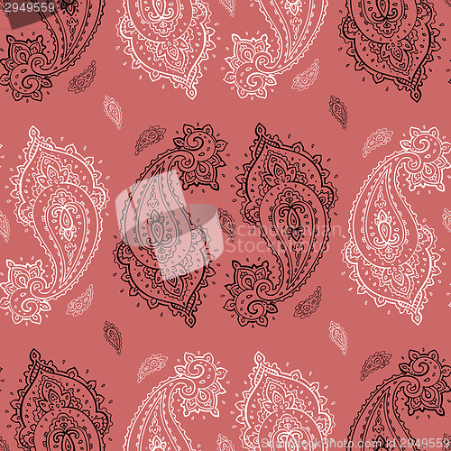 Image of Seamless Paisley pattern.