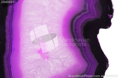 Image of white and violet agate texture 