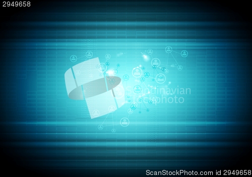 Image of Abstract technology business background