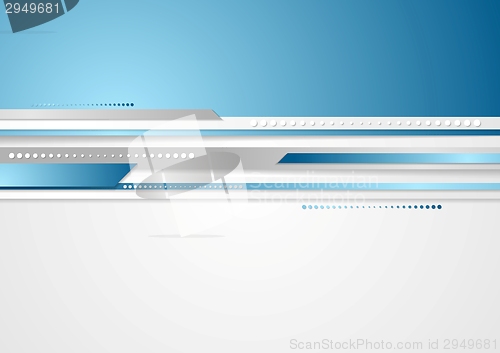 Image of Abstract vector technology stripes design