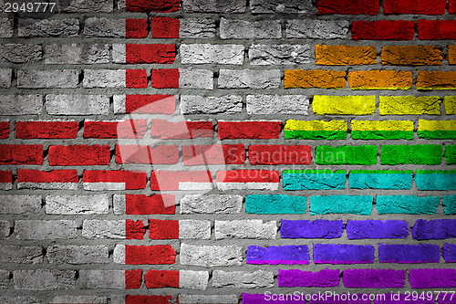 Image of Dark brick wall - LGBT rights - England