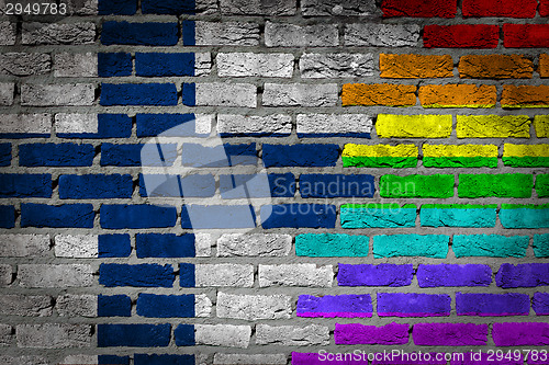 Image of Dark brick wall - LGBT rights - Finland