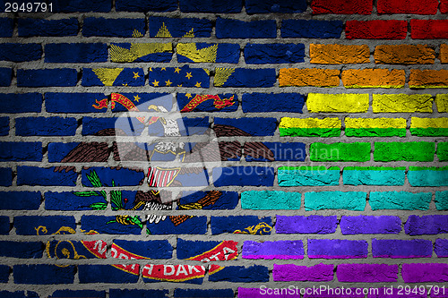 Image of Dark brick wall - LGBT rights - North Dakota