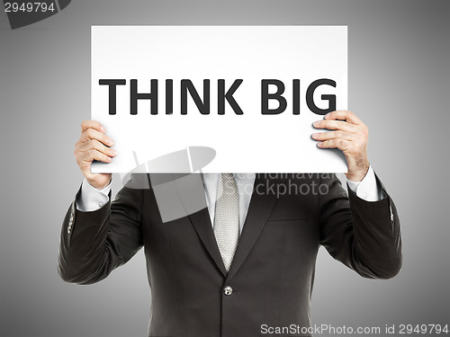 Image of business man message