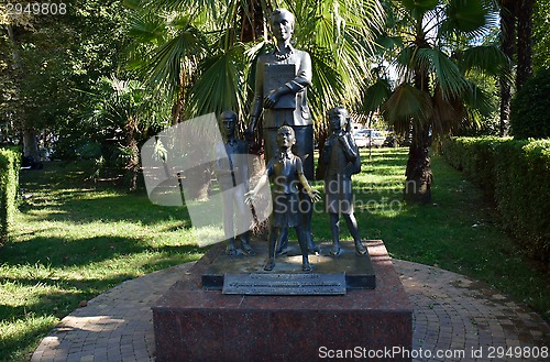 Image of The monument to the teacher in Sochi