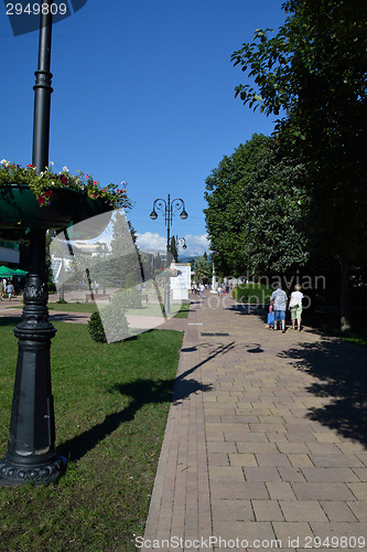 Image of alley in Sochi central park