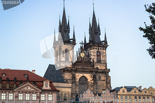 Image of The Church of Mother of God in front of Týn