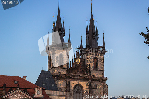 Image of The Church of Mother of God in front of Týn