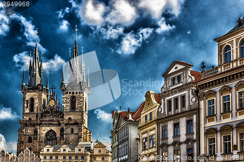 Image of The Church of Mother of God in front of Týn   