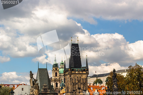 Image of view from Charles Bridge in Prague