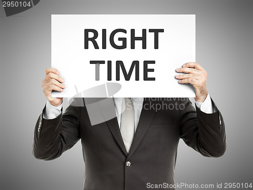 Image of business man message