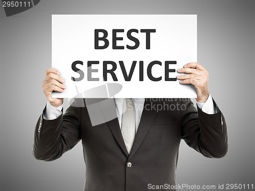 Image of business man message