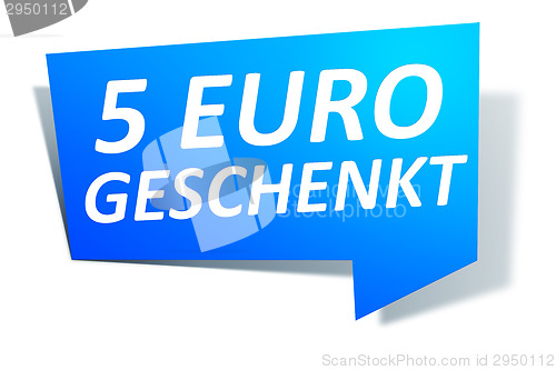 Image of Web Element 5 Euro geschenkt