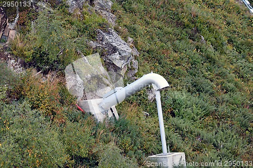 Image of Avalanche  canon in the mountains