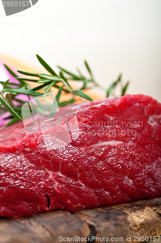 Image of fresh raw beef cut ready to cook