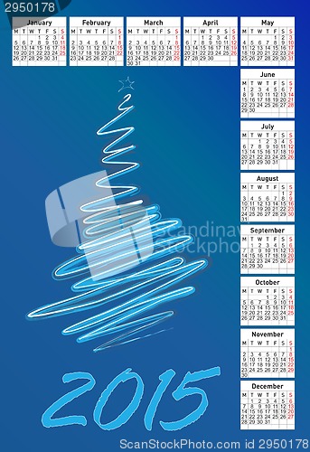 Image of 2015 calendar