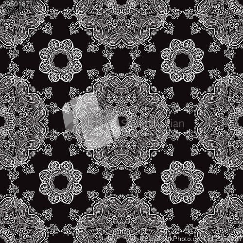 Image of Lace. Hand drawn seamless pattern.