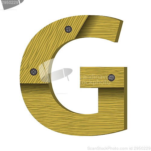 Image of wood letter G