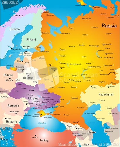 Image of West europe map