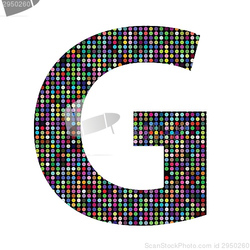Image of multicolor letter G