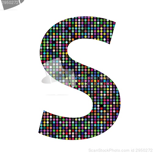 Image of multicolor letter S