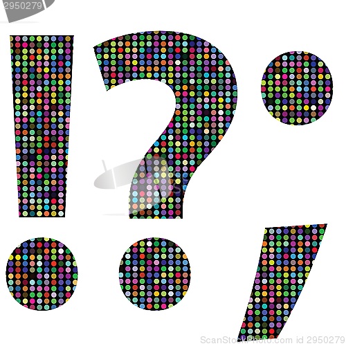 Image of multicolor question mark