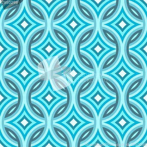 Image of Blue Damask Pattern 