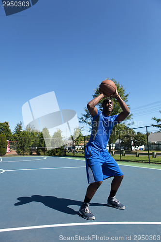 Image of Basketball Player Shooting