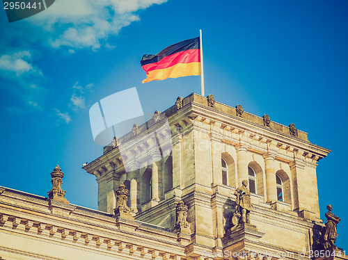 Image of Retro look Reichstag Berlin