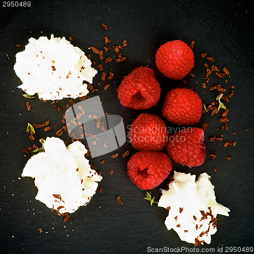 Image of Raspberries Dessert