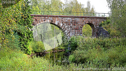 Image of Old Railroad Bridge in Central Finland 