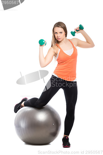 Image of Sporty young woman