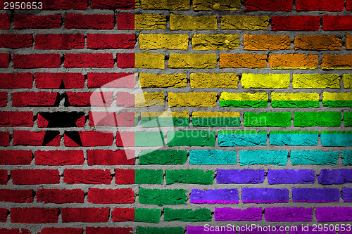 Image of Dark brick wall - LGBT rights - Guinea Bissau