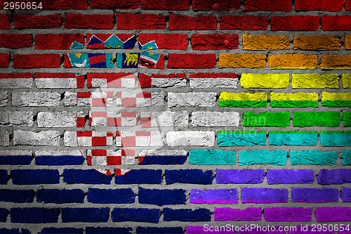 Image of Dark brick wall - LGBT rights - Croatia