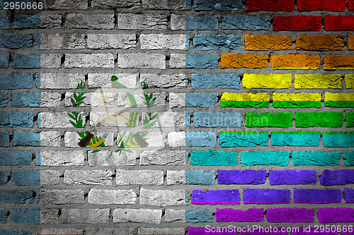 Image of Dark brick wall - LGBT rights - Guatemala