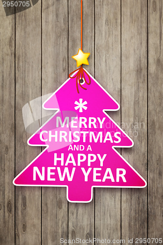 Image of christmas tree tag
