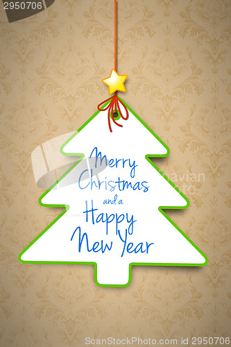 Image of christmas tree tag