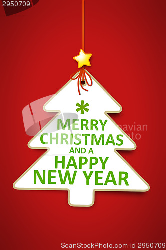 Image of christmas tree tag