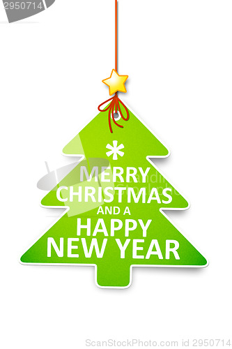 Image of christmas tree tag