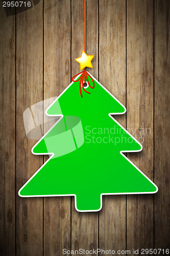 Image of christmas tree tag
