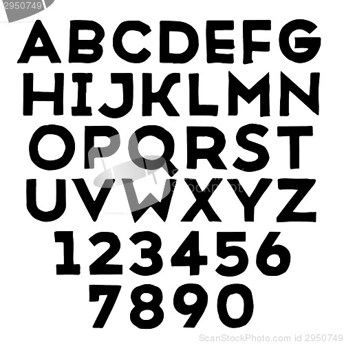 Image of Handmade sans-serif font