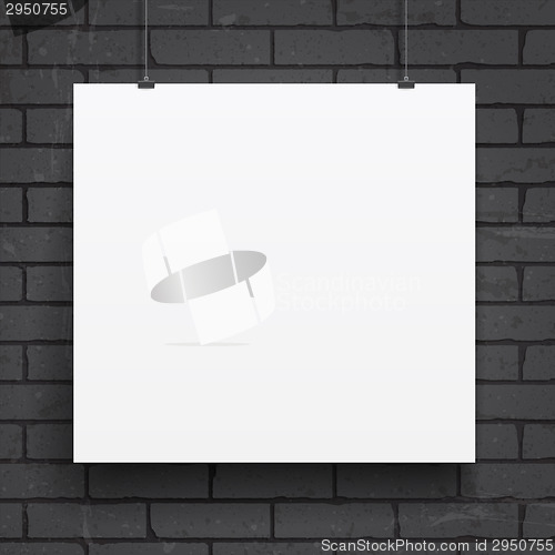 Image of Blank paper poster