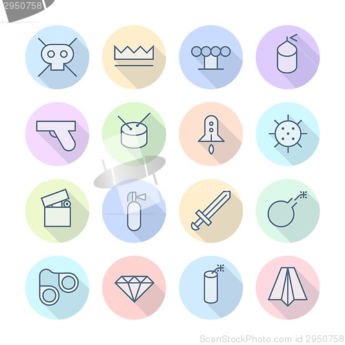 Image of Thin Line Icons For Miscellaneous