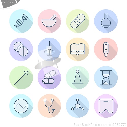 Image of Thin Line Icons For Medical